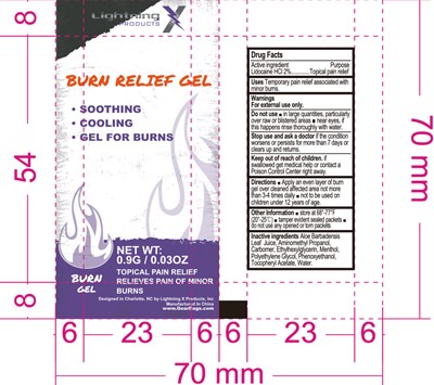 Dosage (Lightning X Burn Relief Gel)